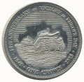 Тристан-да-Кунья 1 крона 2005 год - 60 лет Победе (танки)