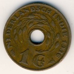 Нидерландская Индия 1 цент 1936 год