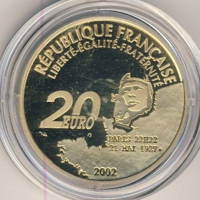 Франция 20 евро 2002 год