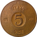 Швеция 5 эре 1952 год