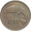Ирландия 10 пенсов 1994 год - Лосось. Кельтская арфа
