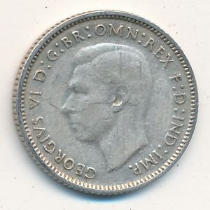 Австралия 6 пенсов 1946 год
