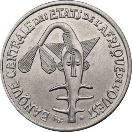 Западная Африка 50 франков 2013 год - Гиря Ашанти