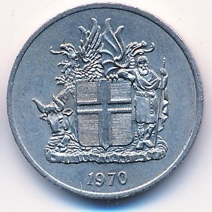 Исландия 5 крон 1970 год