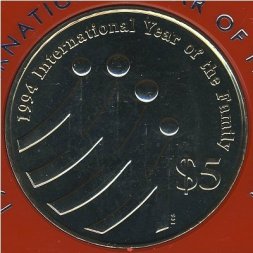 Сингапур 5 долларов 1994 год