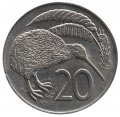 Новая Зеландия 20 центов 1973 год - Киви