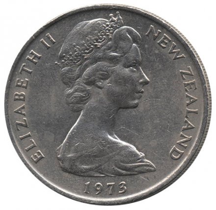 Новая Зеландия 20 центов 1973 год - Киви