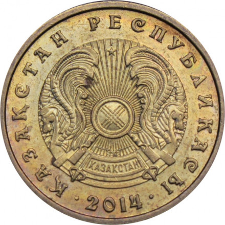 Казахстан 1 тенге 2014 год 