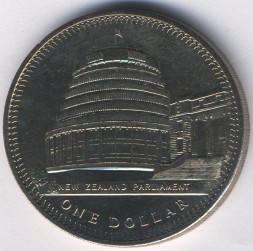 Новая Зеландия 1 доллар 1978 год - 25 лет коронации Елизаветы II