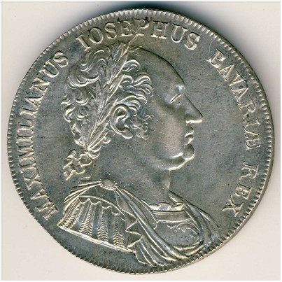 Бавария 1 талер 1818 год