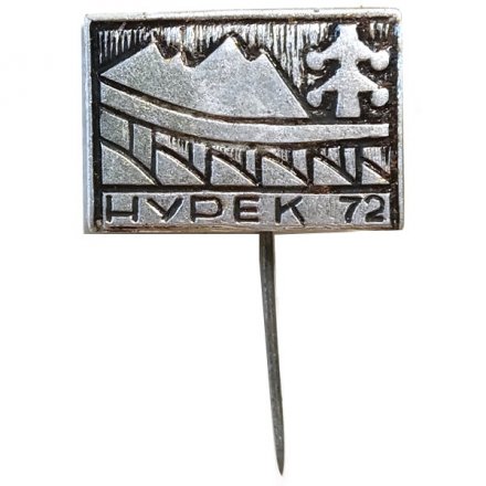 Значок-иголка Нурек 72. Нурекская ГЭС. Таджикская ССР