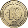 Турция 10 курушей 2011 год