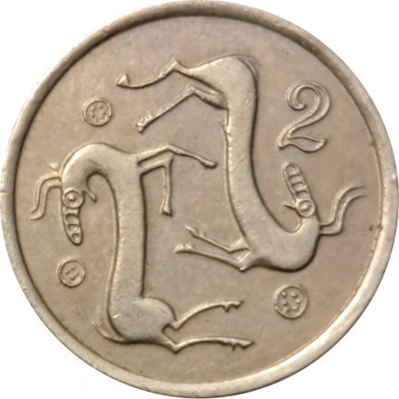 Кипр 2 цента 1985 год