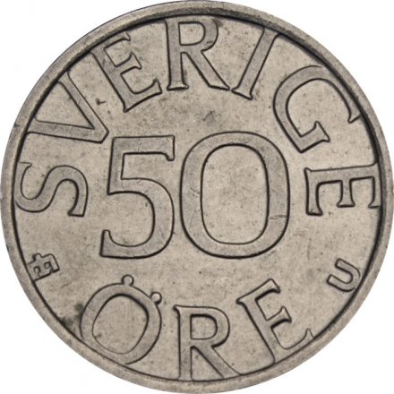 Швеция 50 эре 1977 год