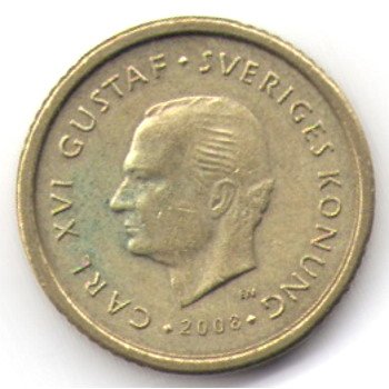 Швеция 10 крон 2008 год
