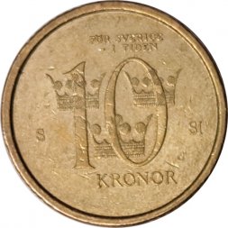 Швеция 10 крон 2008 год