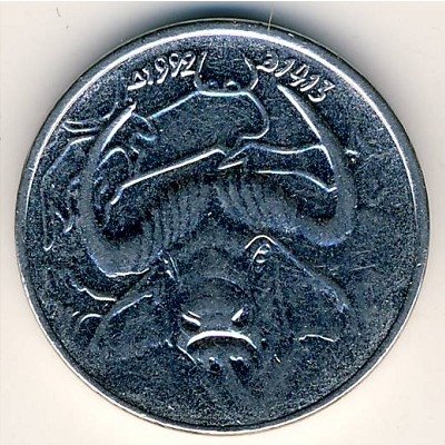 Алжир 1 динар 1992 год