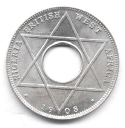Британская Западная Африка 1/10 пенни 1908 год