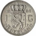Нидерланды 1 гульден 1964 год