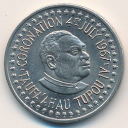 Тонга 20 сенити 1967 год