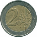 Нидерланды 2 евро 2000 год