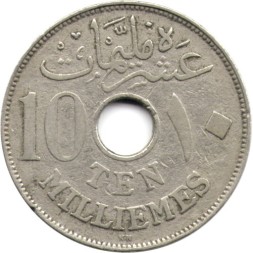 Монета Египет 10 милльем 1917 год