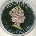 Фиджи 1 доллар 2010 год - Леопард