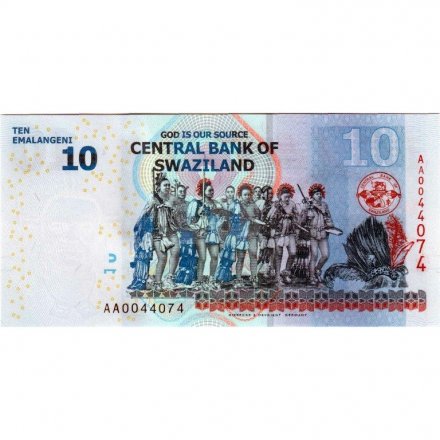 Свазиленд 10 эмалангени 2010 год - Смотрины королевских невест UNC