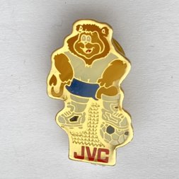Значок. Футбол. Талисман Лев. JVC