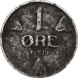 Норвегия 1 эре 1919 год