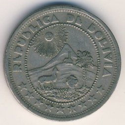 Боливия 10 сентаво 1937 год