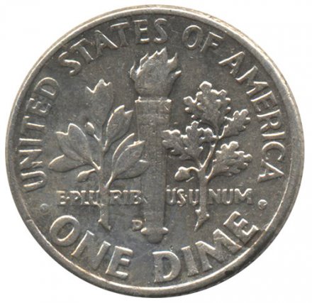 США 1 дайм (10 центов) 1958 год - Рузвельт (D)