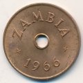 Замбия 1 пенни 1966 год