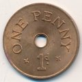 Замбия 1 пенни 1966 год