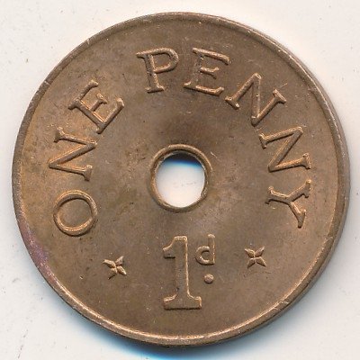 Замбия 1 пенни 1966 год