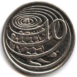 Каймановы острова 10 центов 1996 год