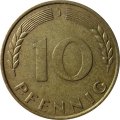 ФРГ 10 пфеннигов 1989 год - J