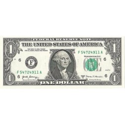 США 1 доллар 2017 год - F - UNC