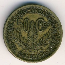 Камерун 50 сентим 1925 год