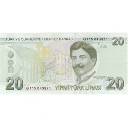 Турция 20 лир 2009 год - UNC