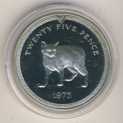 Остров Мэн 25 пенсов 1975 год - Мэнкс