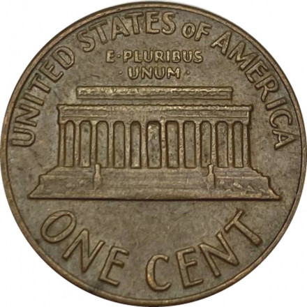 США 1 цент 1969 год - Авраам Линкольн (D)