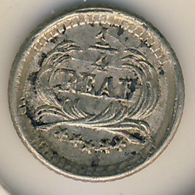 Гватемала 1/4 реала 1889 год
