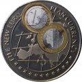 Уганда 1000 шиллингов 1999 год - Монеты ЕВРО. Нидерланды - 1 евро