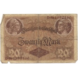 Германия 20 марок 1914 год - G