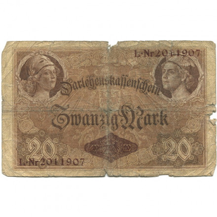 Германия 20 марок 1914 год - G