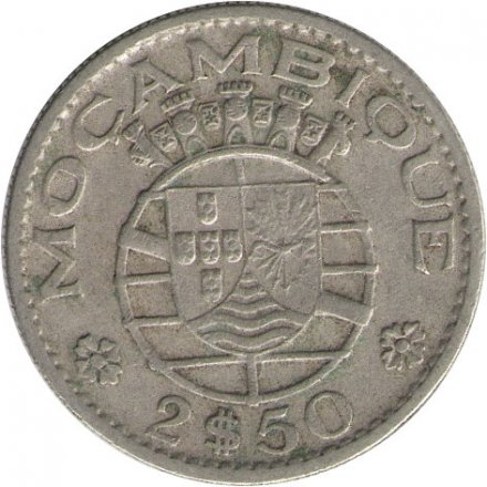 Мозамбик 2,5 эскудо 1965 год