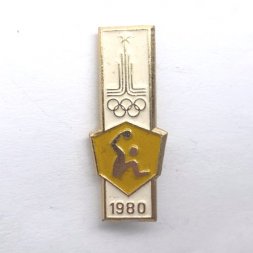 Значок. Олимпиада 1980 Водное поло