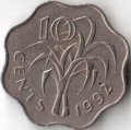 Свазиленд 10 центов 1992 год