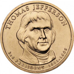 США 1 доллар 2007 год - Томас Джефферсон (P)